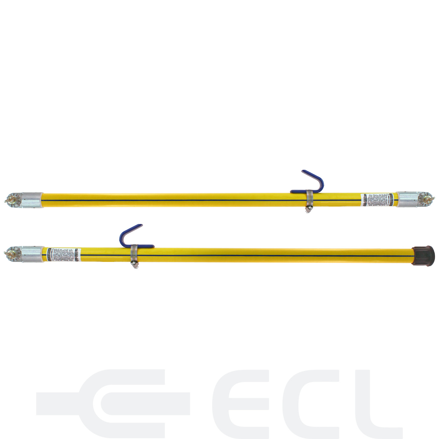 BLUE STRIPE Foam Filled Straight Sticks