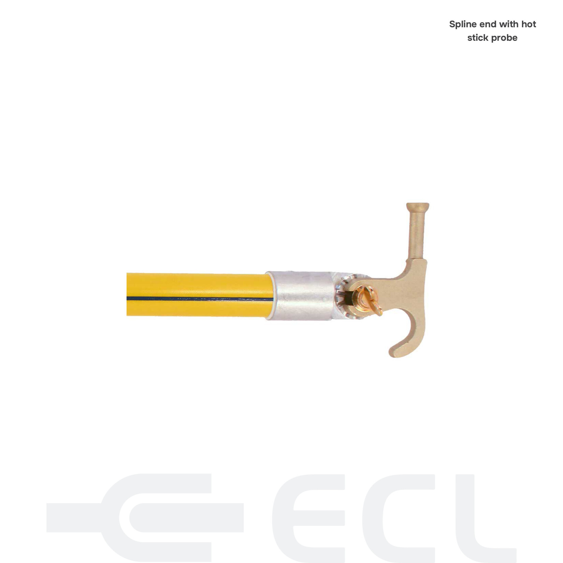 BLUE STRIPE Heavy Duty Substation Sticks Spline end with hot stick probe v2