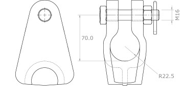 Clevis Thimbles 3CTHAL 70 dimensions v2