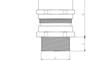 EMC VSD Cable Glands dimensions