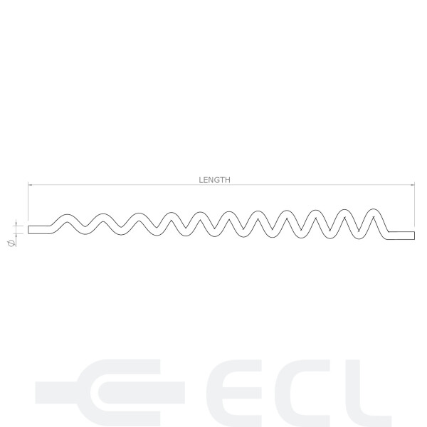 Helical Vibration Dampers dimensions
