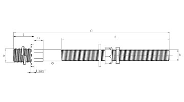 Long Shank For Wood Poles Crossarms side view