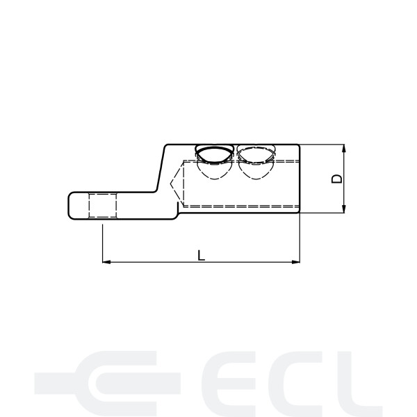 Shearhead Connector Lugs up to 36kV dimensions