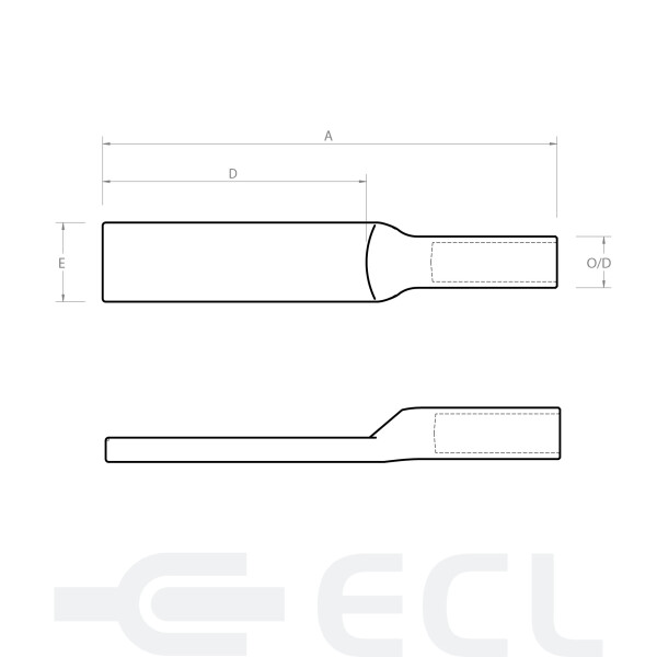 Solid Forged Copper Lugs Long Barrel Long Palm dimensions