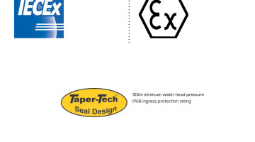 Taper Tech Flameproof Ex d Enviro Compression Gland for Unarmoured Cable standards